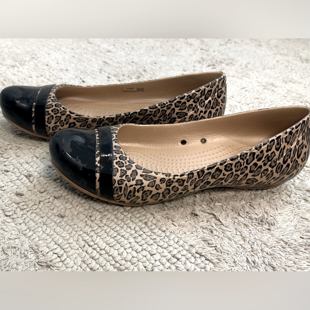 Croc Ballet Shoes Leopard
